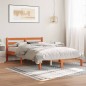 vidaXL Estructura de cama madera maciza pino marrón cera 120x200 cm vidaXL Estructura de cama madera maciza pino marrón cera 120x200 cm