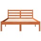 vidaXL Estructura de cama madera maciza pino marrón cera 120x200 cm vidaXL Estructura de cama madera maciza pino marrón cera 120x200 cm