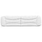 vidaXL Cabecero de cama acolchado cuero sintético blanco 200 cm vidaXL Cabecero de cama acolchado cuero sintético blanco 200 cm