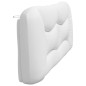vidaXL Cabecero de cama acolchado cuero sintético blanco 200 cm vidaXL Cabecero de cama acolchado cuero sintético blanco 200 cm
