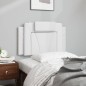 vidaXL Cabecero de cama acolchado cuero sintético blanco 90 cm vidaXL Cabecero de cama acolchado cuero sintético blanco 90 cm