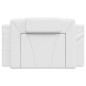 vidaXL Cabecero de cama acolchado cuero sintético blanco 90 cm vidaXL Cabecero de cama acolchado cuero sintético blanco 90 cm
