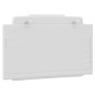 vidaXL Cabecero de cama acolchado cuero sintético blanco 90 cm vidaXL Cabecero de cama acolchado cuero sintético blanco 90 cm