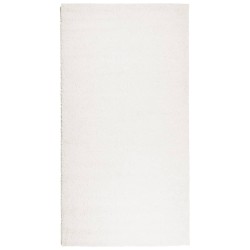 vidaXL Alfombra de pelo largo moderna crema 80x150 cm