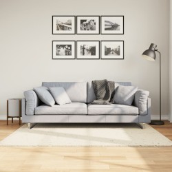 vidaXL Alfombra de pelo largo moderna crema 120x170 cm