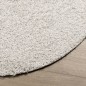 vidaXL Alfombra de pelo largo moderna crema Ø 80 cm vidaXL Alfombra de pelo largo moderna crema Ø 80 cm