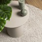 vidaXL Alfombra de pelo largo moderna crema Ø 80 cm vidaXL Alfombra de pelo largo moderna crema Ø 80 cm