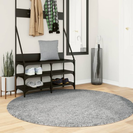 vidaXL Alfombra de pelo largo moderna verde Ø 160 cm