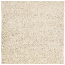 vidaXL Alfombra de pelo largo moderna dorado 160x160 cm