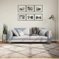 vidaXL Alfombra de pelo largo moderna beige y antracita 200x200 cm