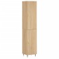 vidaXL Aparador de madera contrachapada roble Sonoma 34,5x34x180 cm