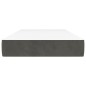 vidaXL Colchón muelles ensacados terciopelo gris oscuro 120x190x20 cm vidaXL Colchón muelles ensacados terciopelo gris oscuro 120x190x20 cm
