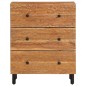 vidaXL Armarios auxiliares 2 uds madera maciza de acacia 60x33x75 cm