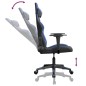 vidaXL Silla gaming de masaje cuero sintético negro y azul vidaXL Silla gaming de masaje cuero sintético negro y azul