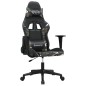 vidaXL Silla gaming de masaje cuero sintético negro y camuflaje vidaXL Silla gaming de masaje cuero sintético negro y camuflaje