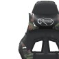 vidaXL Silla gaming de masaje cuero sintético negro y camuflaje vidaXL Silla gaming de masaje cuero sintético negro y camuflaje