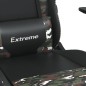 vidaXL Silla gaming de masaje cuero sintético negro y camuflaje vidaXL Silla gaming de masaje cuero sintético negro y camuflaje