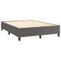 vidaXL Cama box spring con colchón cuero sintético gris 140x200 cm vidaXL Cama box spring con colchón cuero sintético gris 140x200 cm