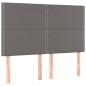vidaXL Cama box spring con colchón cuero sintético gris 140x200 cm vidaXL Cama box spring con colchón cuero sintético gris 140x200 cm