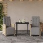 vidaXL Sillas y mesita de jardín 3 piezas ratán sintético cojín beige vidaXL Sillas y mesita de jardín 3 piezas ratán sintético cojín beige