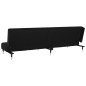 vidaXL Sofá cama de 2 plazas terciopelo negro vidaXL Sofá cama de 2 plazas terciopelo negro