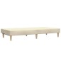 vidaXL Sofá cama de 2 plazas tela color crema vidaXL Sofá cama de 2 plazas tela color crema