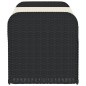 vidaXL Banco con almacenaje y cojín ratán sintético negro 115x51x52 cm vidaXL Banco con almacenaje y cojín ratán sintético negro 115x51x52 cm