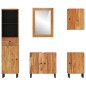 vidaXL Conjunto de armarios de baño 5 piezas madera maciza de acacia vidaXL Conjunto de armarios de baño 5 piezas madera maciza de acacia