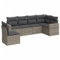 vidaXL Set de muebles de jardín 6 pzas y cojines ratán sintético gris vidaXL Set de muebles de jardín 6 pzas y cojines ratán sintético gris