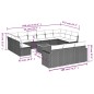vidaXL Set sofás de jardín 14 pzas con cojines ratán sintético beige vidaXL Set sofás de jardín 14 pzas con cojines ratán sintético beige