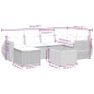 vidaXL Set de comedor de jardín 7 pzas y cojines ratán sintético negro vidaXL Set de comedor de jardín 7 pzas y cojines ratán sintético negro