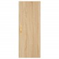 vidaXL Aparador de madera contrachapada roble Sonoma 34,5x34x180 cm