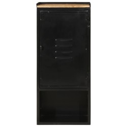 vidaXL Mueble de baño hierro y madera maciza de mango 40x27x90 cm