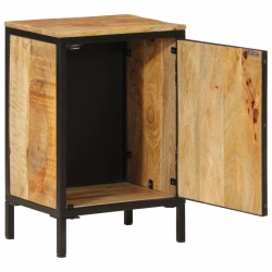 vidaXL Mueble de baño madera maciza de mango y hierro 40x30x60 cm