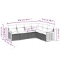 vidaXL Set de muebles de jardín 6 pzas y cojines ratán sintético gris vidaXL Set de muebles de jardín 6 pzas y cojines ratán sintético gris