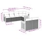 vidaXL Set sofás de jardín 7 piezas y cojines ratán sintético beige vidaXL Set sofás de jardín 7 piezas y cojines ratán sintético beige