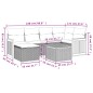 vidaXL Set de comedor de jardín 7 pzas y cojines ratán sintético negro vidaXL Set de comedor de jardín 7 pzas y cojines ratán sintético negro