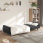 vidaXL Sofá cama de 2 plazas cuero sintético negro vidaXL Sofá cama de 2 plazas cuero sintético negro