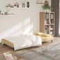 vidaXL Sofá cama de 2 plazas con dos almohadas terciopelo color crema vidaXL Sofá cama de 2 plazas con dos almohadas terciopelo color crema