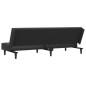 vidaXL Sofá cama de 2 plazas cuero sintético negro vidaXL Sofá cama de 2 plazas cuero sintético negro