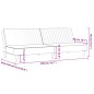 vidaXL Sofá cama de 2 plazas cuero sintético negro vidaXL Sofá cama de 2 plazas cuero sintético negro