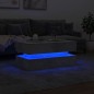 vidaXL Mesa de centro con luces LED gris hormigón 90x50x40 cm vidaXL Mesa de centro con luces LED gris hormigón 90x50x40 cm