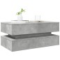 vidaXL Mesa de centro con luces LED gris hormigón 90x50x40 cm vidaXL Mesa de centro con luces LED gris hormigón 90x50x40 cm