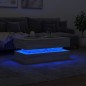 vidaXL Mesa de centro con luces LED gris Sonoma 90x50x40 cm vidaXL Mesa de centro con luces LED gris Sonoma 90x50x40 cm