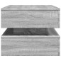 vidaXL Mesa de centro con luces LED gris Sonoma 90x50x40 cm vidaXL Mesa de centro con luces LED gris Sonoma 90x50x40 cm