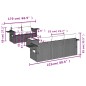 vidaXL Set de muebles de jardín 6 pzas y cojines ratán sintético gris vidaXL Set de muebles de jardín 6 pzas y cojines ratán sintético gris