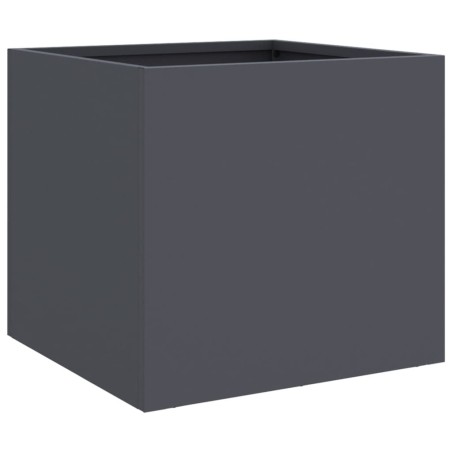 vidaXL Jardinera de acero laminado en frío antracita 32x30x29 cm