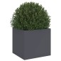 vidaXL Jardinera de acero laminado en frío antracita 32x30x29 cm vidaXL Jardinera de acero laminado en frío antracita 32x30x29 cm