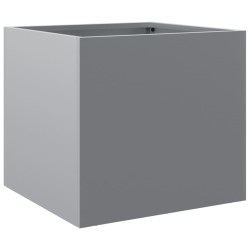 vidaXL Jardinera de acero galvanizado plateado 32x30x29 cm