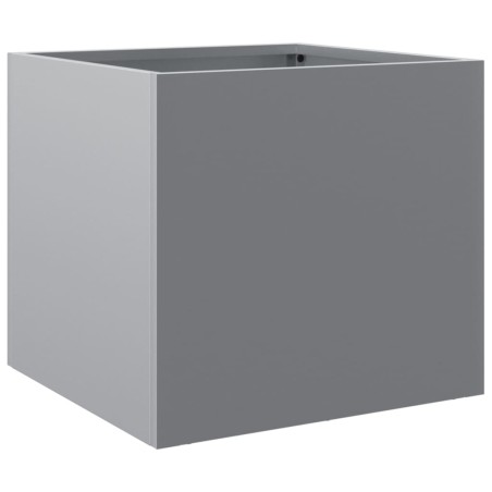 vidaXL Jardinera de acero galvanizado plateado 32x30x29 cm